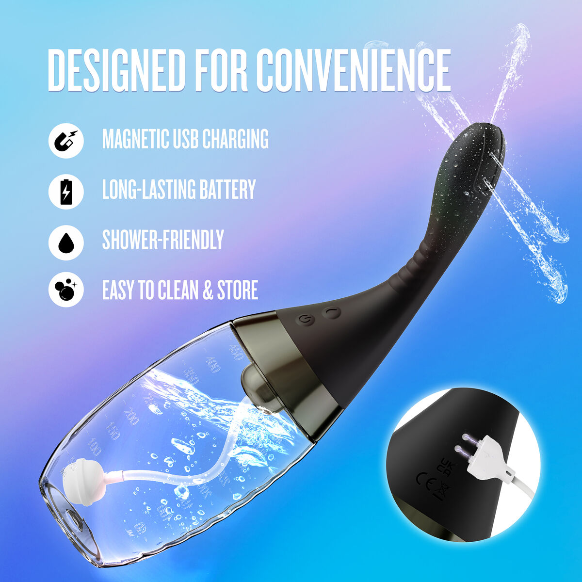 Klystýr Blush Anal Adventures Černý