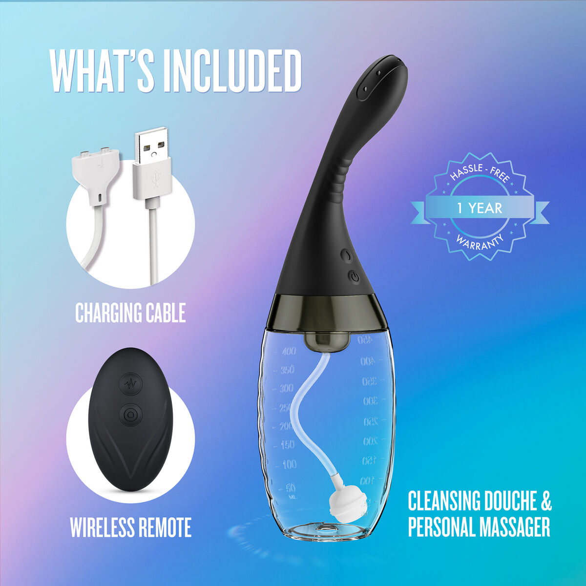 Klystýr Blush Anal Adventures Černý