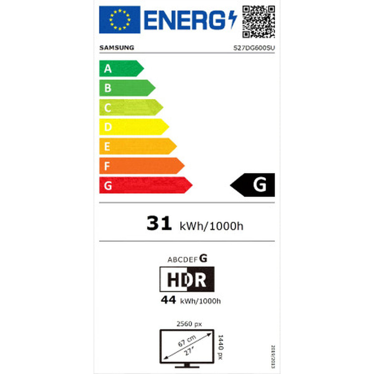 Afbeeldingen van Monitor Samsung LS27DG600SUXEN Quad HD 27"