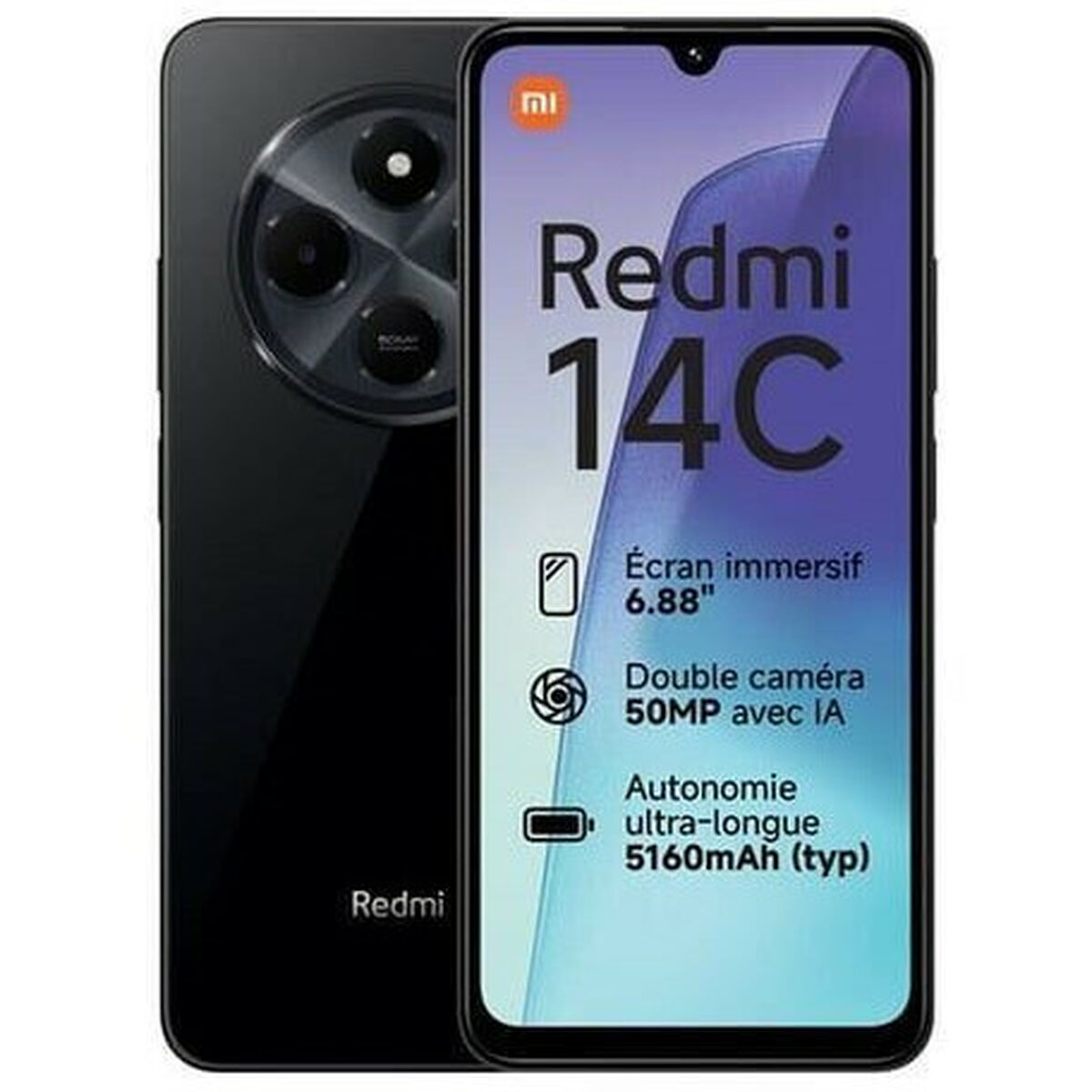 Picture of Smartphone Xiaomi REDMI 14C 8-256 BK Octa Core 8 GB RAM 256 GB Black
