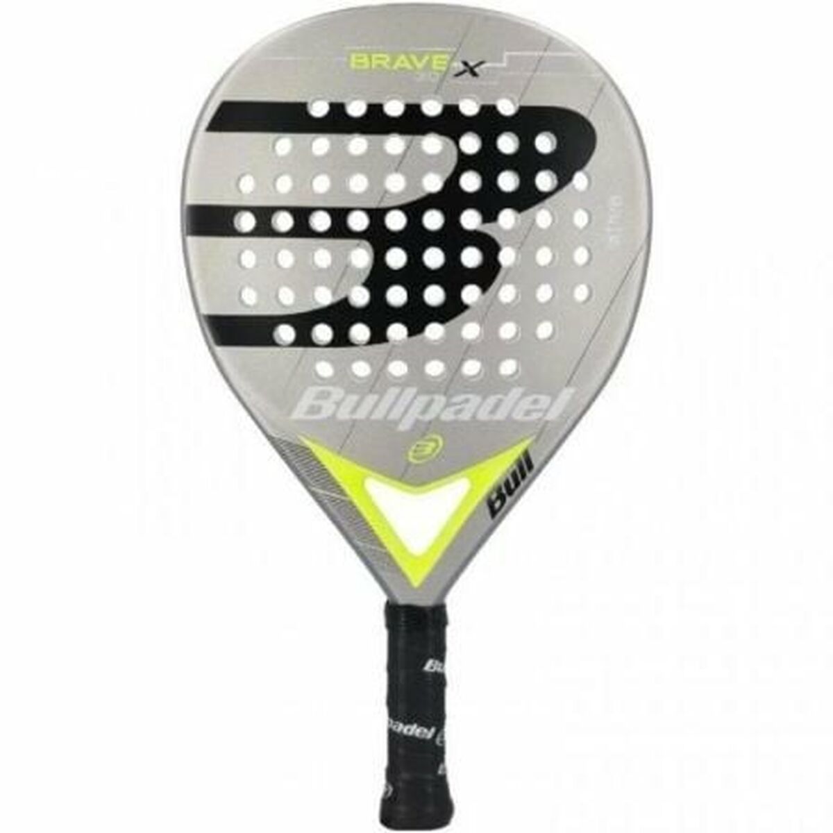 Raquette de Padel Bullpadel Brave 3.0 2021 Jaune Gris Fibre de Verre