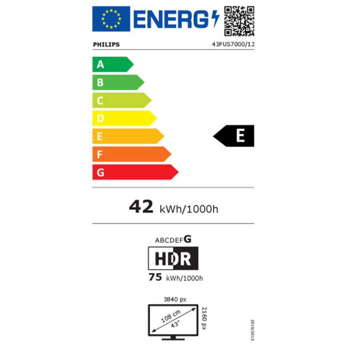 Smart TV Philips 43PUS7000/12 43" 4K Ultra HD LED HDR