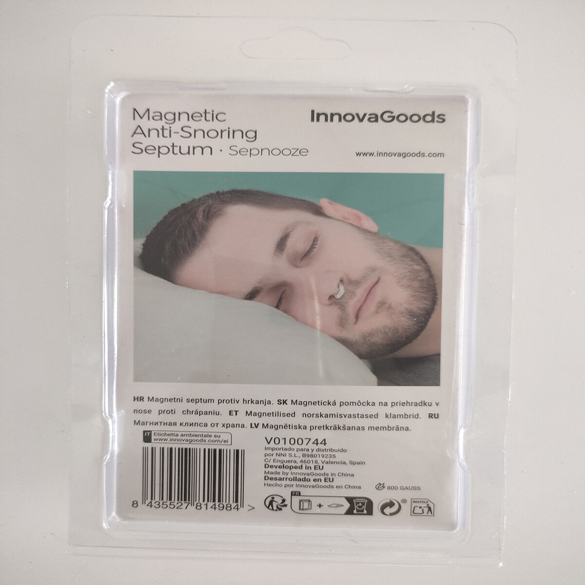 obrázok produktu Magnetic Anti-Snoring Septum InnovaGoods