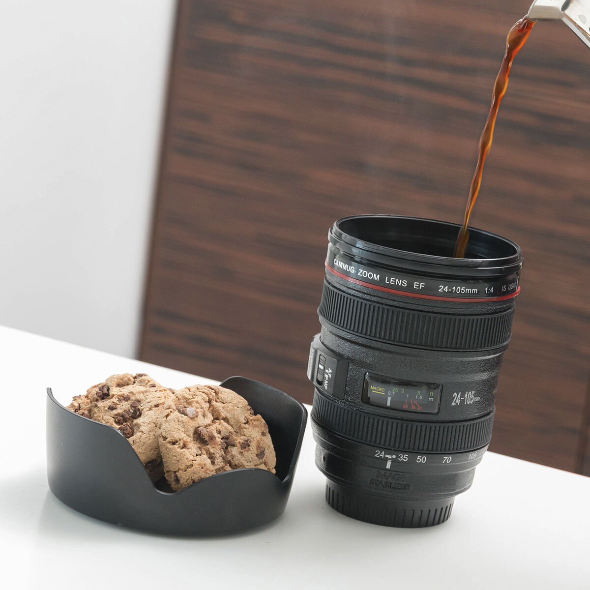 Verre Multifonction avec Couvercle Thermuffee InnovaGoods