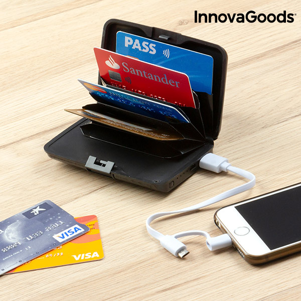 InnovaGoods Security & Power Bank Wallet