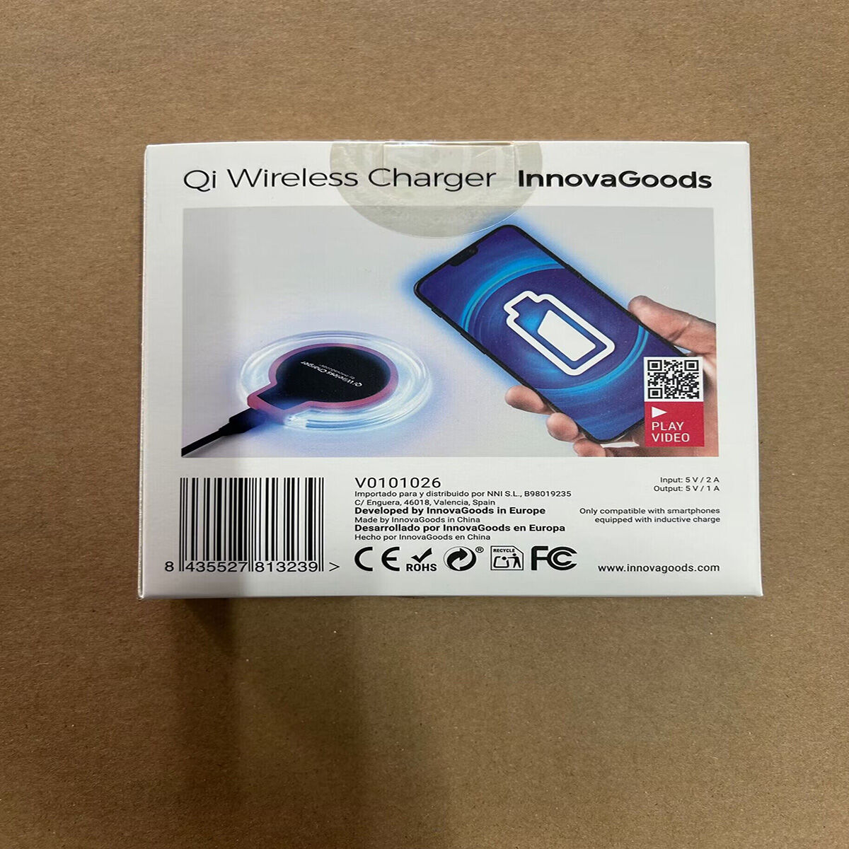 Afbeeldingen van Qi Wireless Charger for Smartphones InnovaGoods