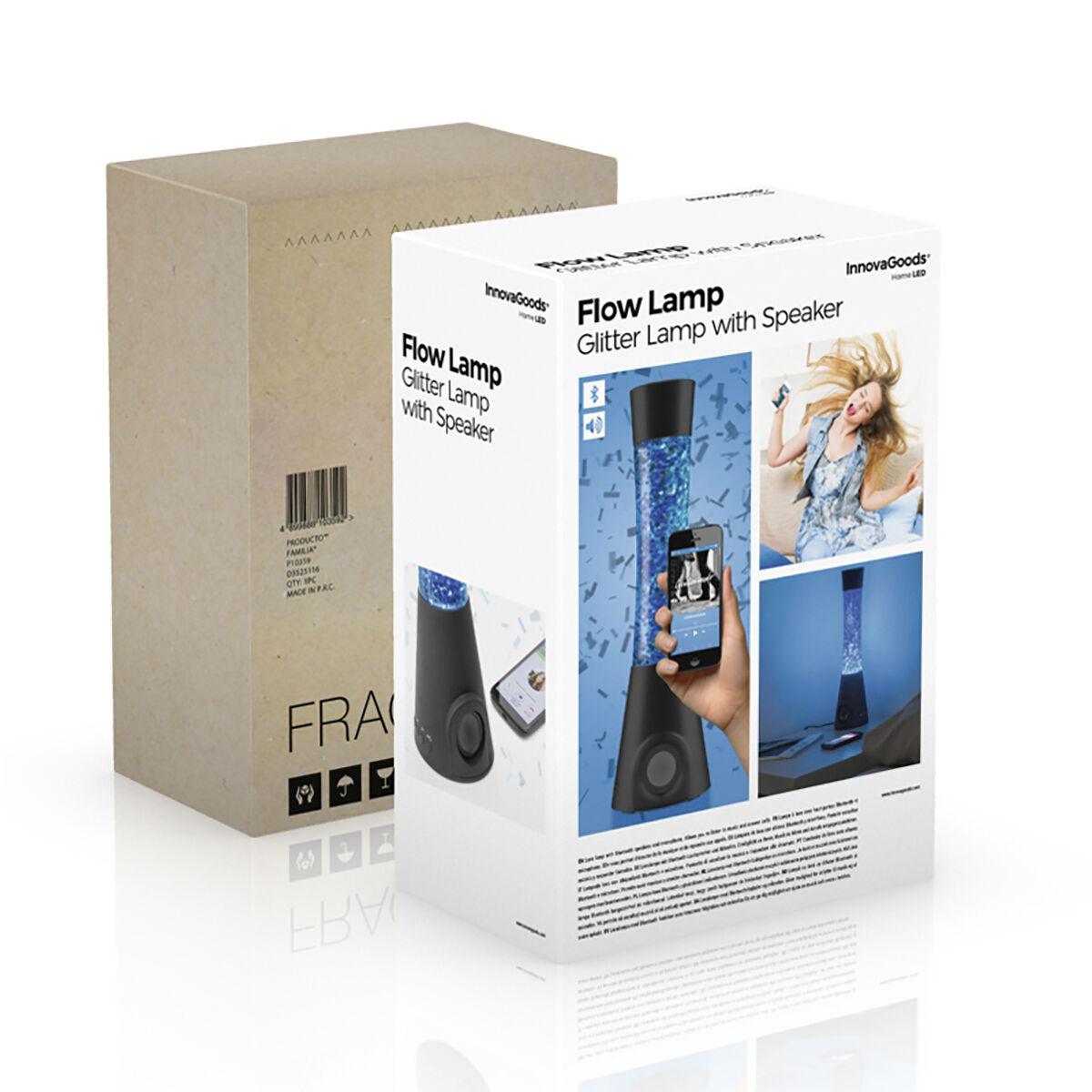 Lavalampe mit Lautsprecher und Mikrofon Flow Lamp InnovaGoods - Thumbnail 8