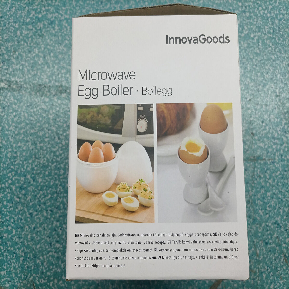 Eierkocher für die Mikrowelle mit Rezepten Boilegg InnovaGoods - Thumbnail 8