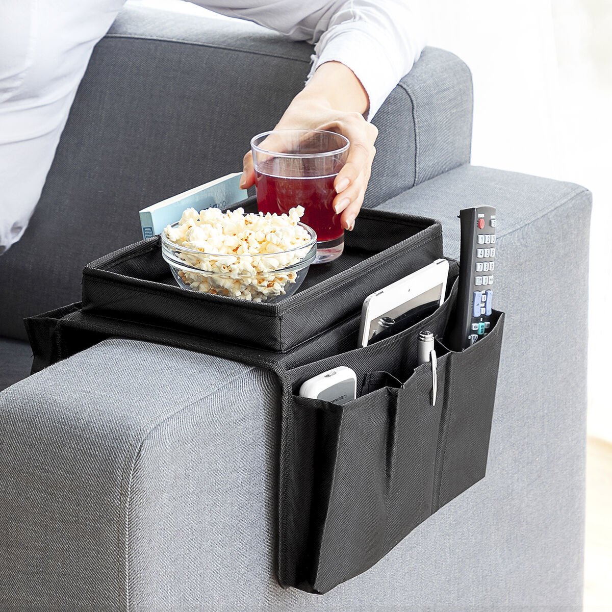 Ablage für das Sofa mit Fächern für Fernbedienungen InnovaGoods IG814809 (Restauriert A) - Thumbnail 5