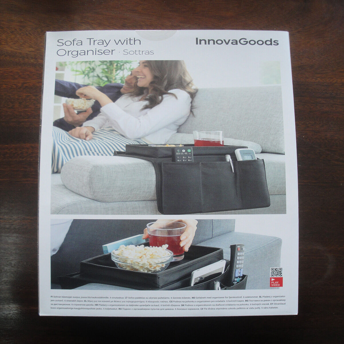 Ablage für das Sofa mit Fächern für Fernbedienungen InnovaGoods (Restauriert B) - Thumbnail 8