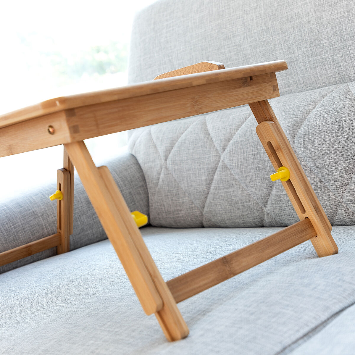 Picture of Bamboo Folding Side Table Lapwood InnovaGoods