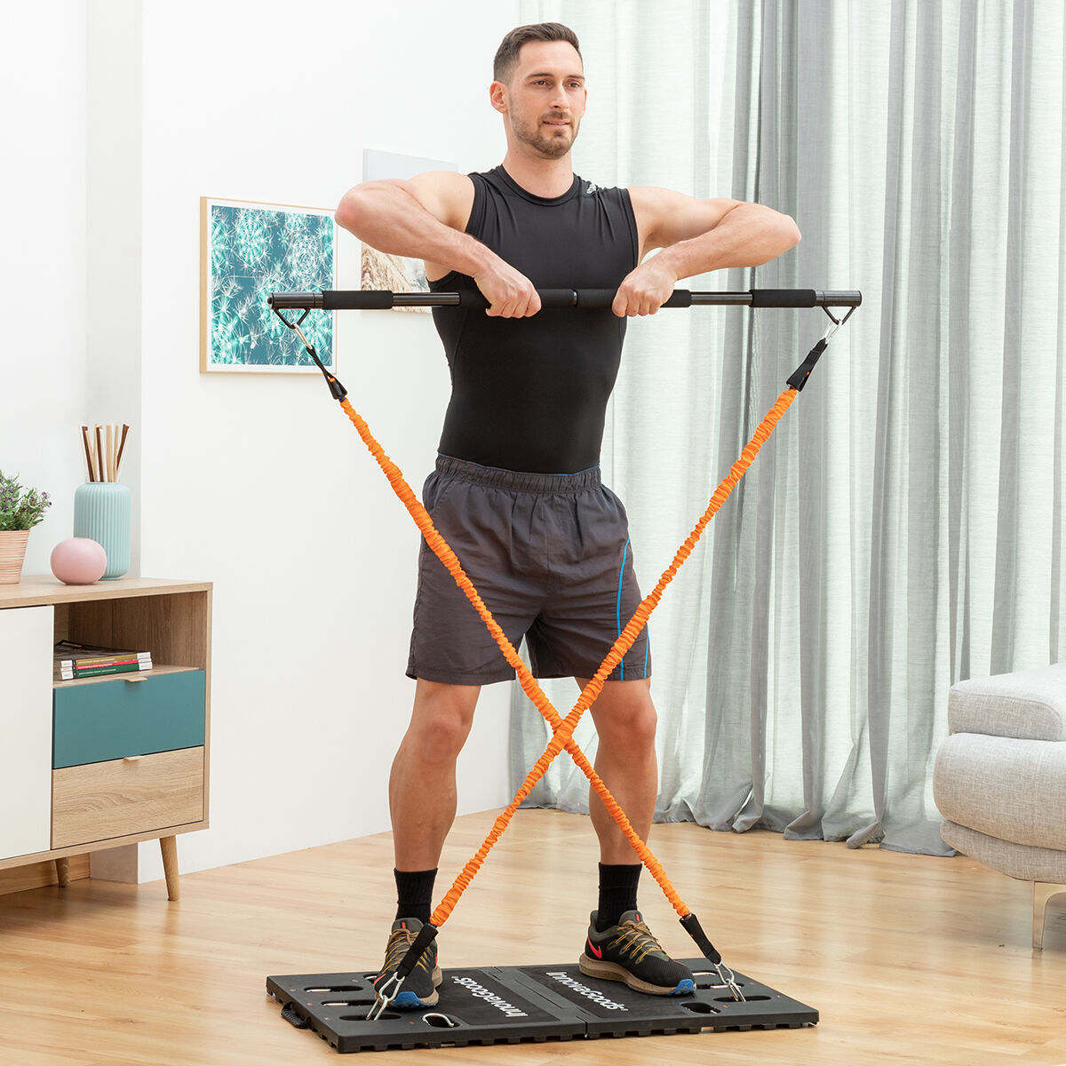 Integriertes tragbares Trainingssystem mit Übungsanleitung InnovaGoods (Restauriert A) - Thumbnail 4