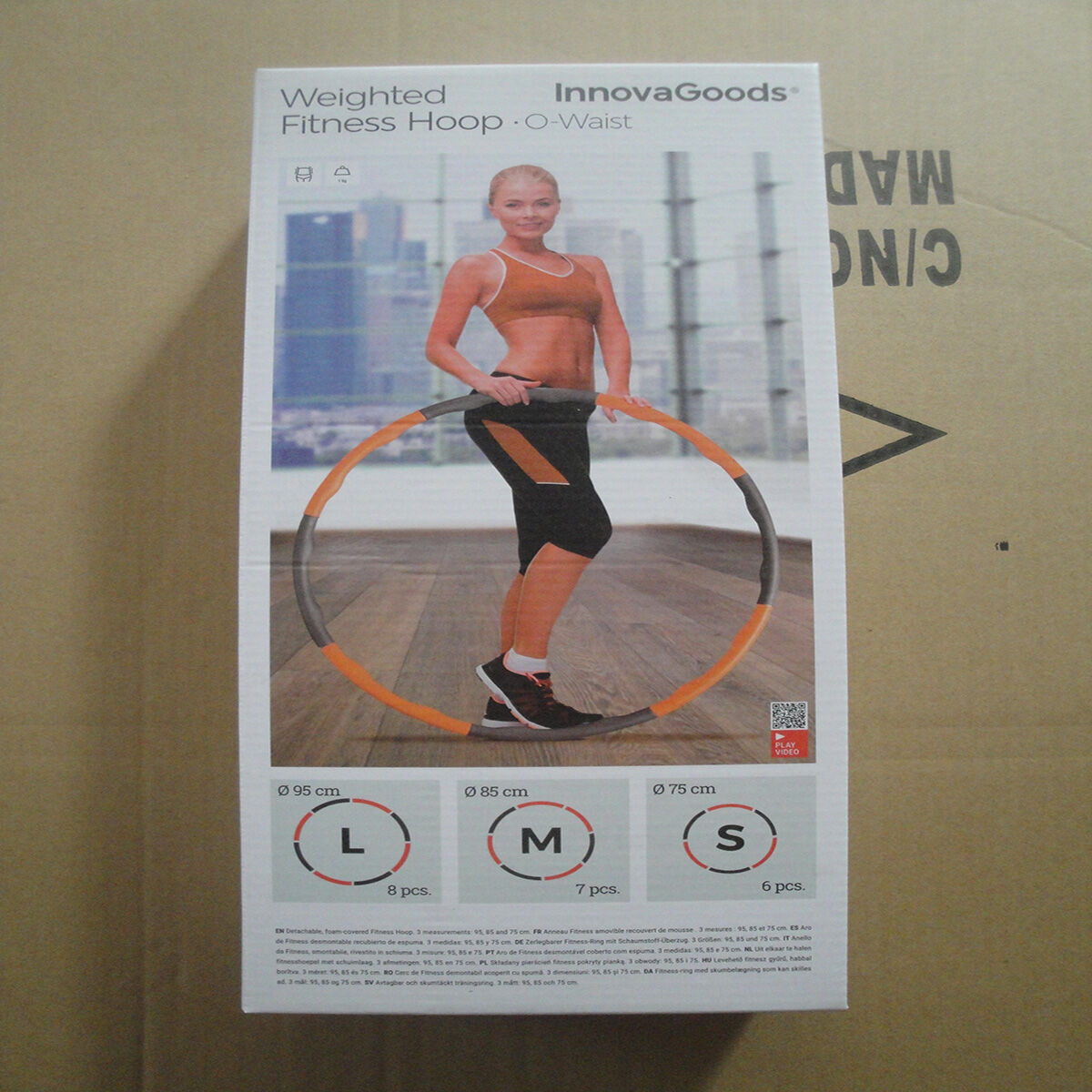 Demontierbarer Fitnessreifen mit Schaumstoffummantelung InnovaGoods Orange (Restauriert A) - Thumbnail 2