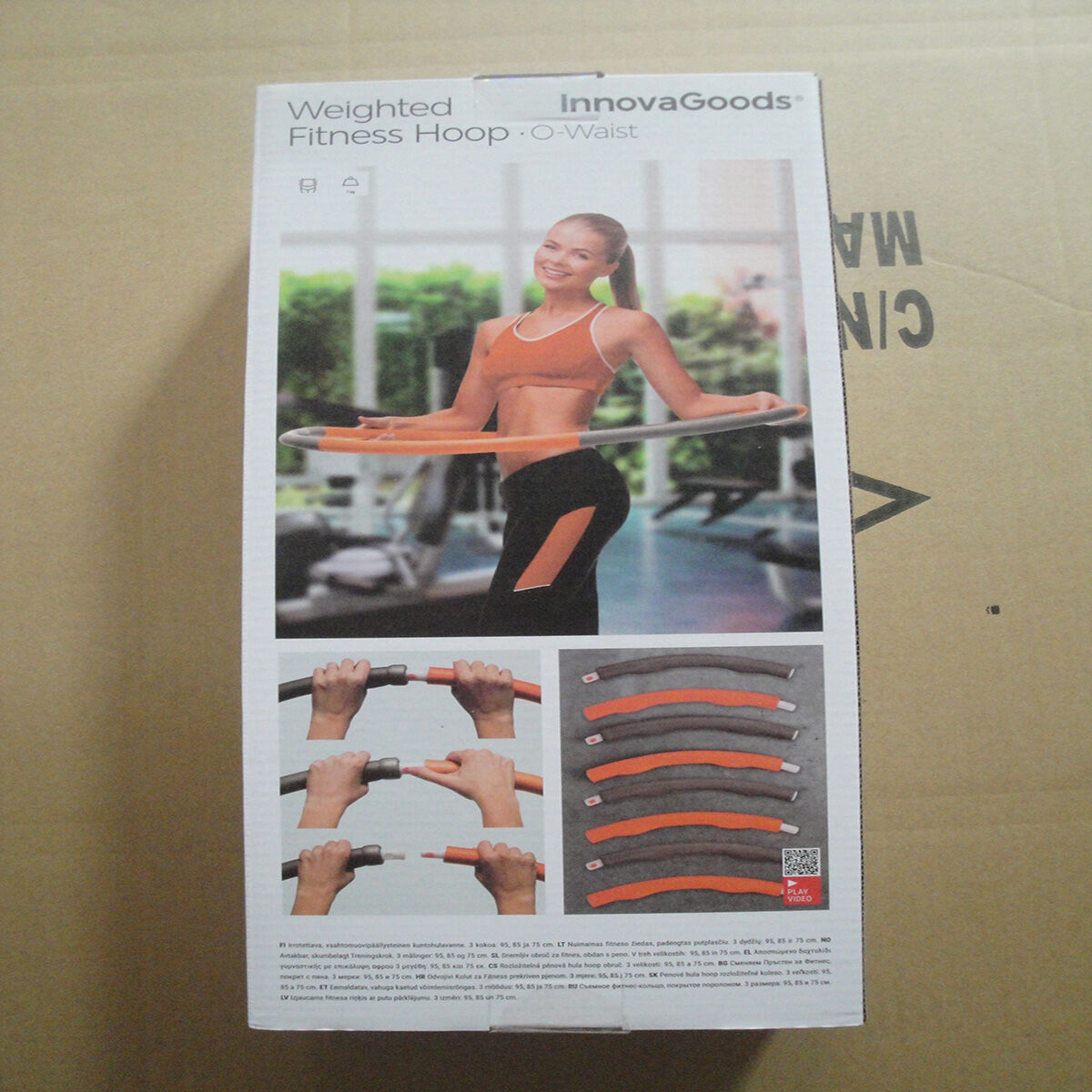 Demontierbarer Fitnessreifen mit Schaumstoffummantelung InnovaGoods Orange (Restauriert A) - Thumbnail 3