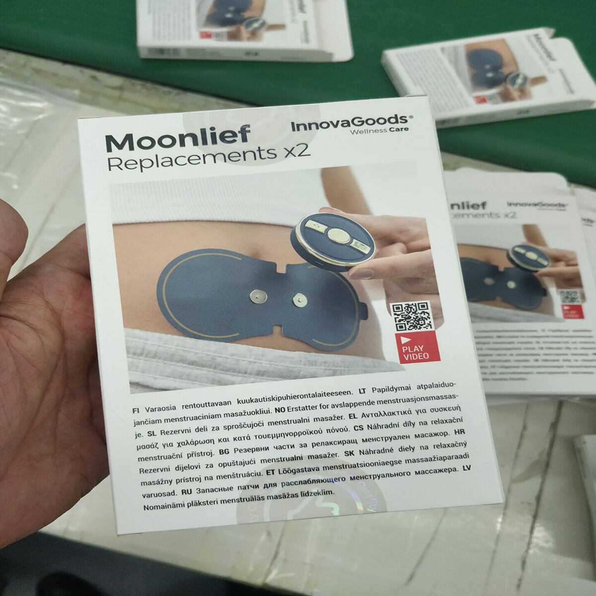 Ersatz-Patches für das Massagegerät bei Menstruationsschmerzen Moonlief InnovaGoods (2Er pack) - Thumbnail 8