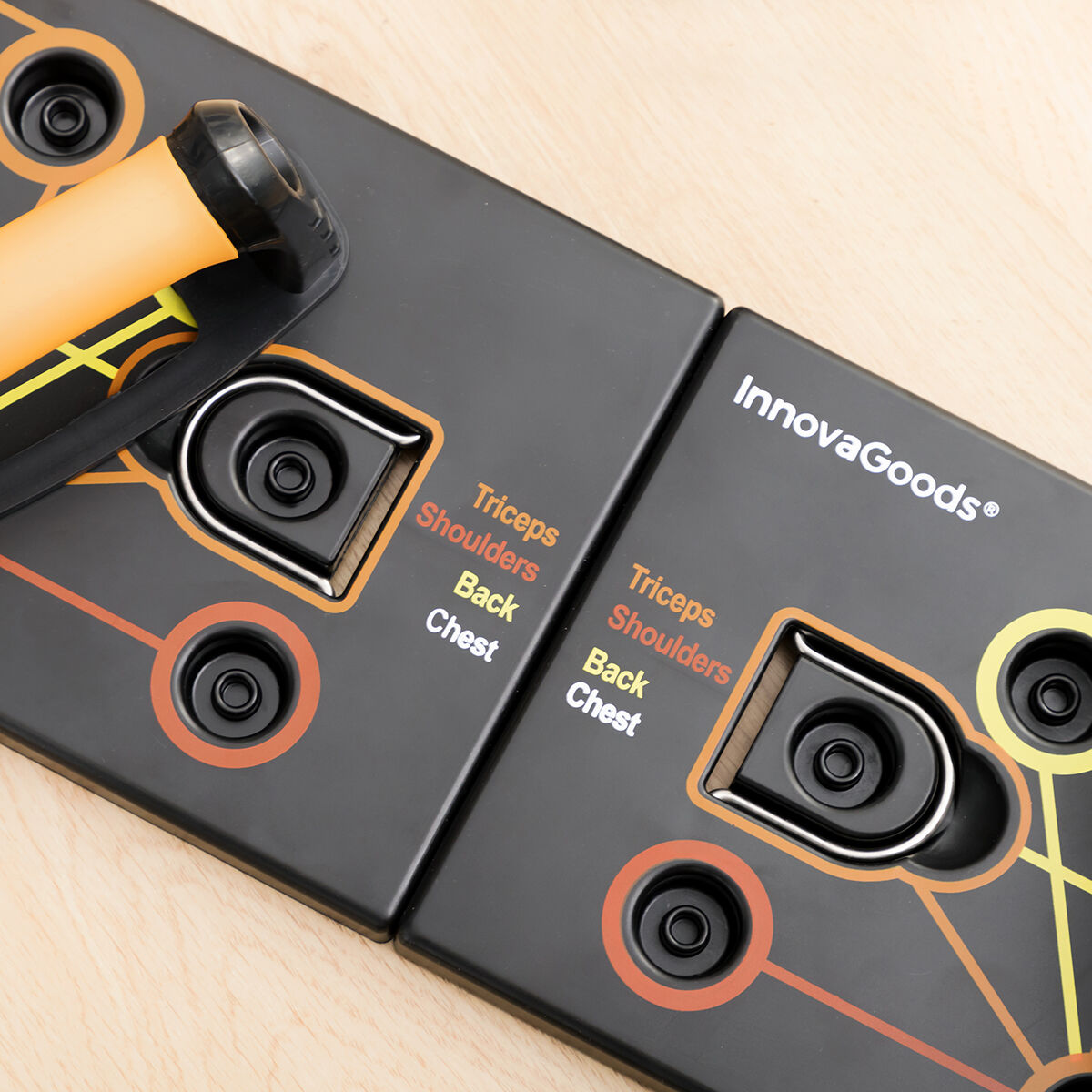 Liegestützbrett mit Widerstandsbändern und Übungsübersicht Pulsher InnovaGoods - Thumbnail 8