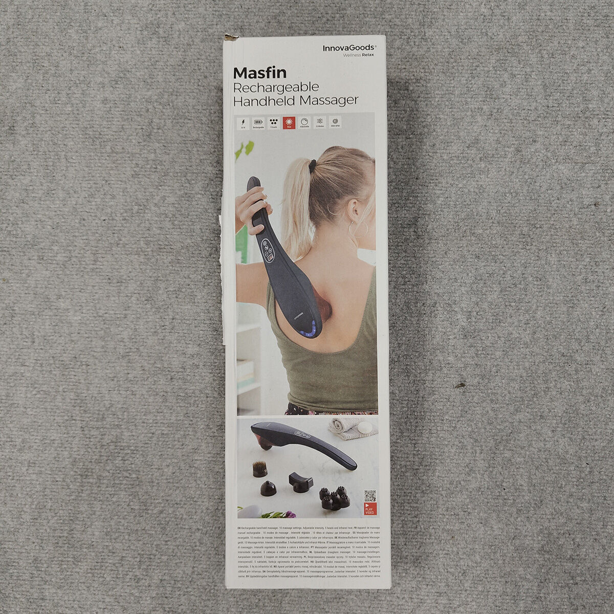 Wiederaufladbares Handmassagegerät InnovaGoods MASFIN (Restauriert C) - Thumbnail 2