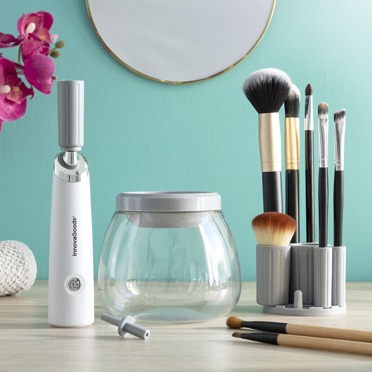 Automatischer Make-up-Pinselreiniger und -trockner Maklin InnovaGoods - Thumbnail 2