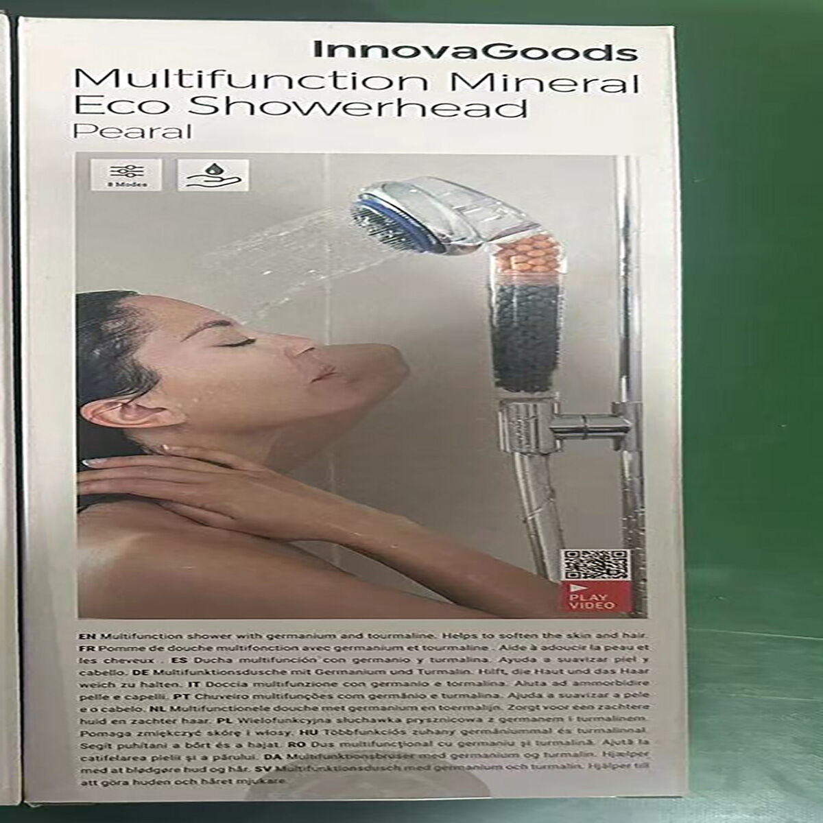 Multifunctionele Minerale Eco-douchekop met Germanium en Toermalijn Pearal InnovaGoods