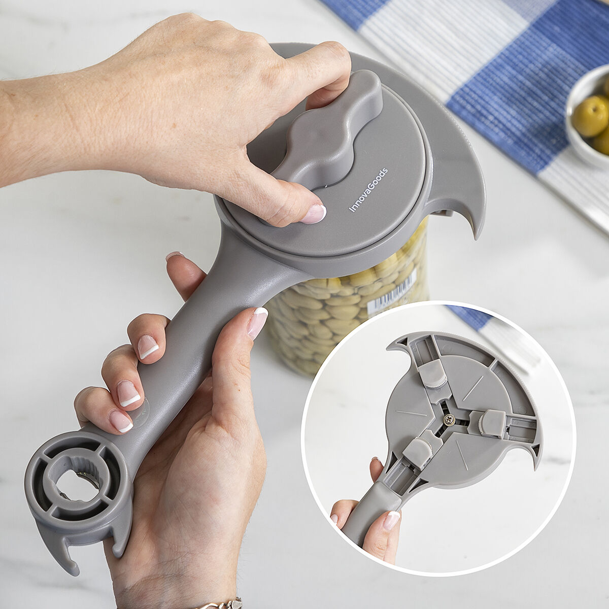 Multifunction Adjustable Lid Opener for Jars, Tins and Bottles Tapof InnovaGoods, view 3