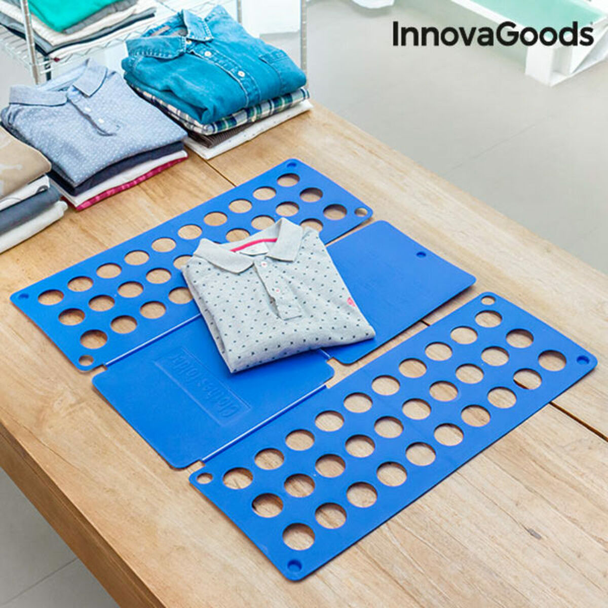 Kledingvouwer InnovaGoods IG115106 Blauw (Refurbished C)