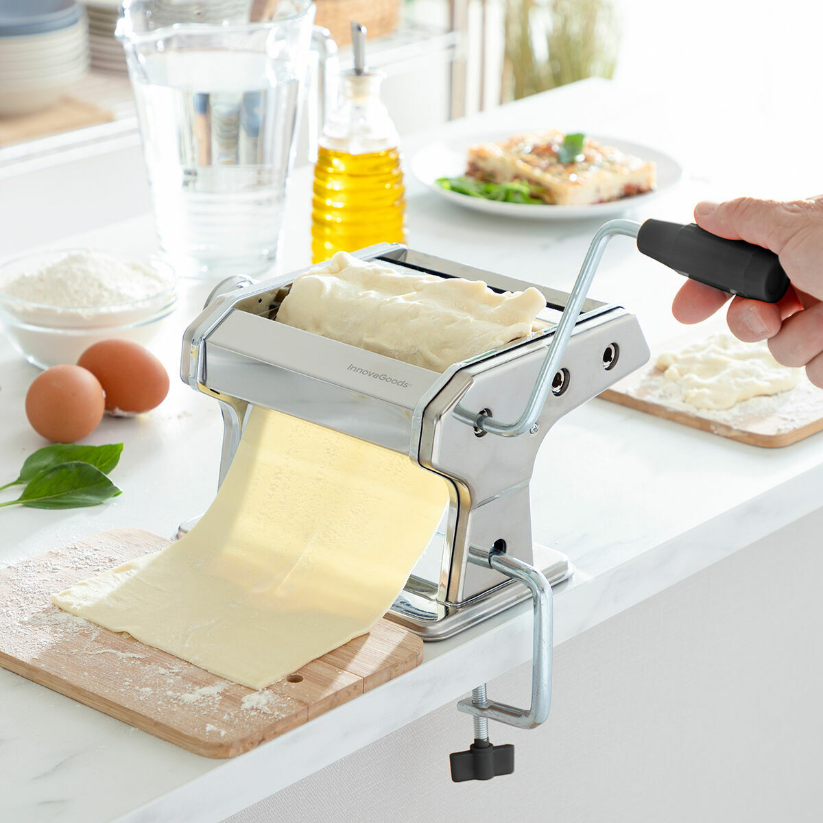 Maschine zur Herstellung frischer Nudeln mit Rezepten InnovaGoods (Restauriert B) - Thumbnail 2