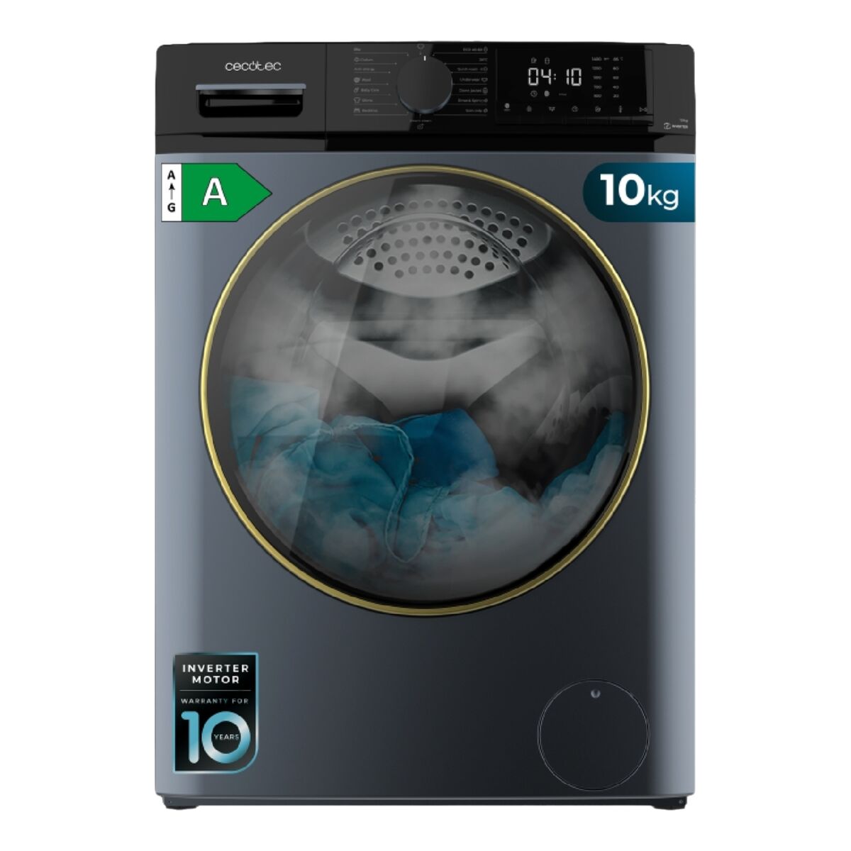 Lavadora Cecotec Bolero DressCode 10610 Inverter 1400 rpm 10 kg
