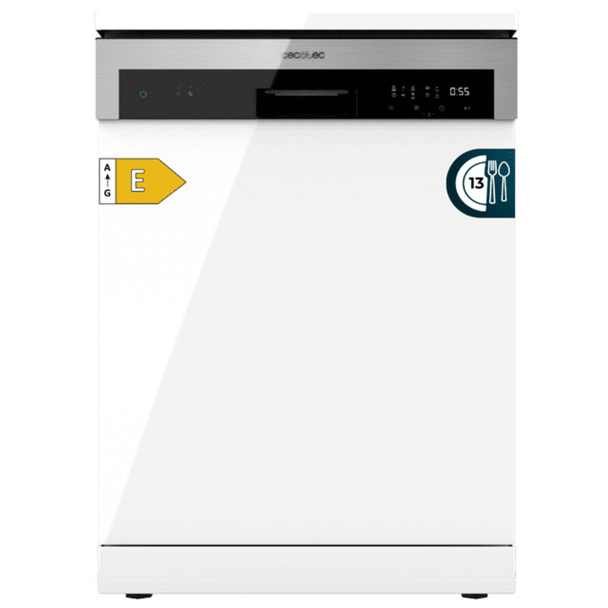 Cecotec Lavavajillas 13 cubiertos Blanco 6110 Clase E 6 programas Media Carga FullTouch