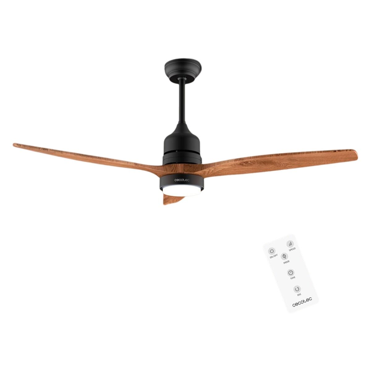 Ventilador de Techo con Luz Cecotec EnergySilence Aero 5230 18 W 40 W Negro Madera (3000-6500 K)