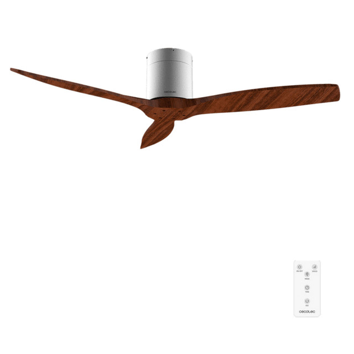 Cecotec Ventilador de Techo EnergySilence 5400 Classic 40W Ø132cm Negro Madera 6 Velocidades