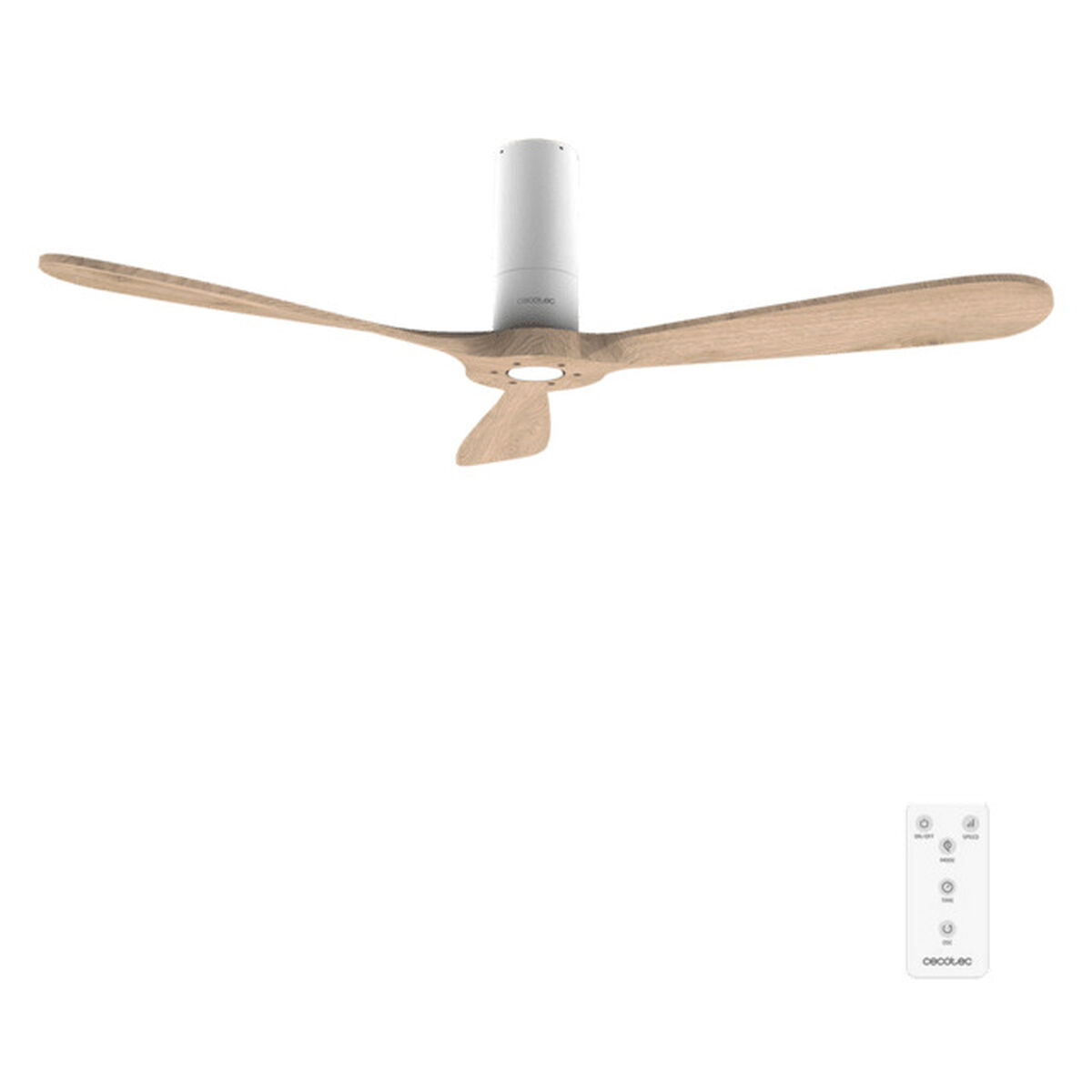 Cecotec Ventilador de Techo EnergySilence 5400 Classic 40W Ø132cm Blanco/Madera 6 Velocidades