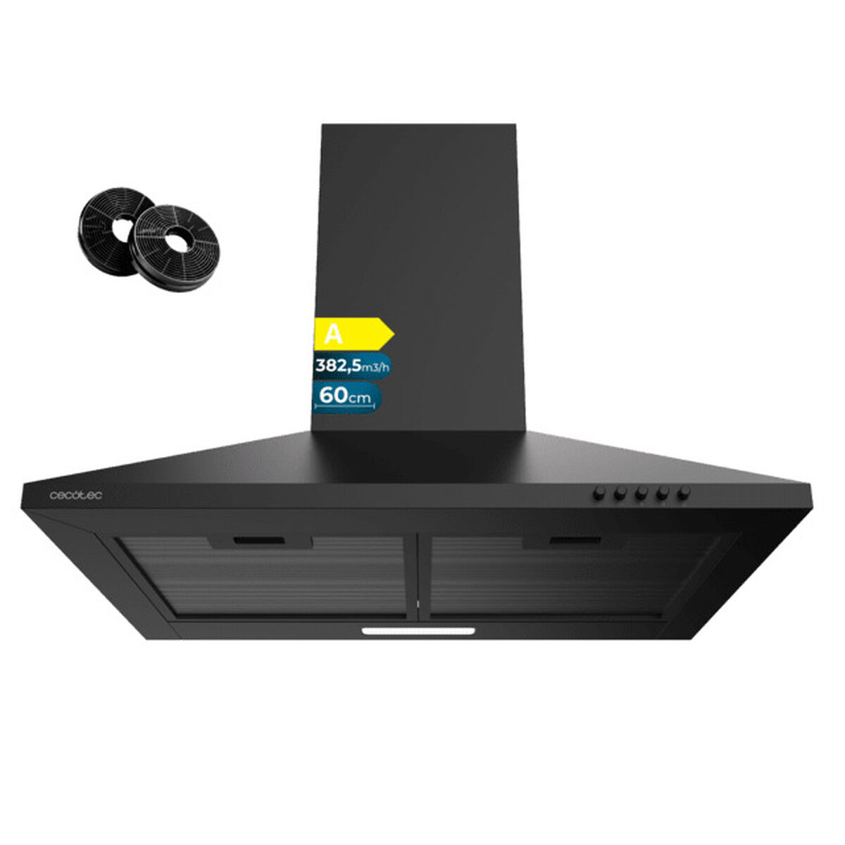 Campana Convencional Cecotec Flux PM 604000 Negro