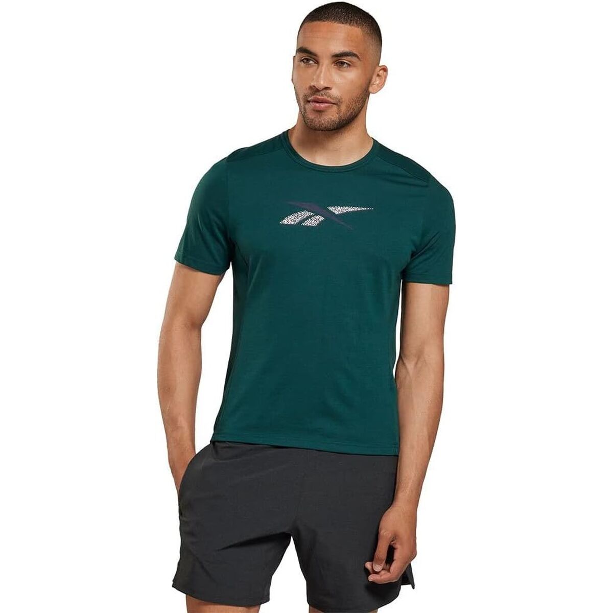 Womens Short Sleeve T-Shirt Reebok GR Athlete Green (L) Womens Short Sleeve T-Shirt Reebok GR Athlete Green (L)