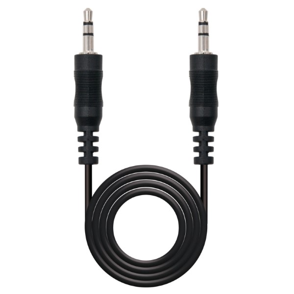 Cable Audio Jack (3,5 mm) NANOCABLE 10.24.01 Negro