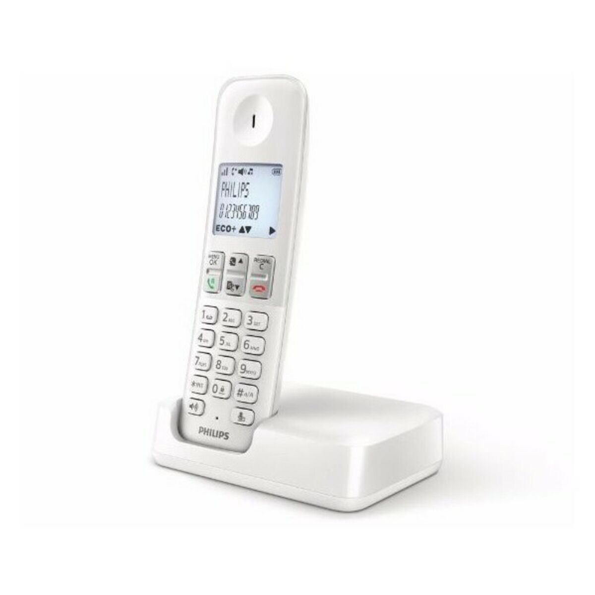 Trådløs telefon Philips D2501W/34 1,8" 500 mAh GAP Hvid
