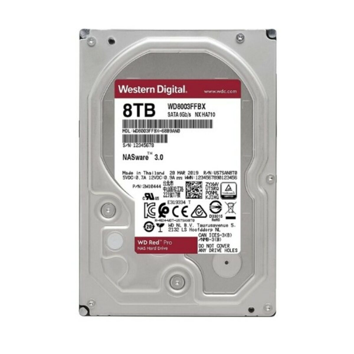 Hard Disk Western Digital WD8003FFBX 3,5" 8 TB