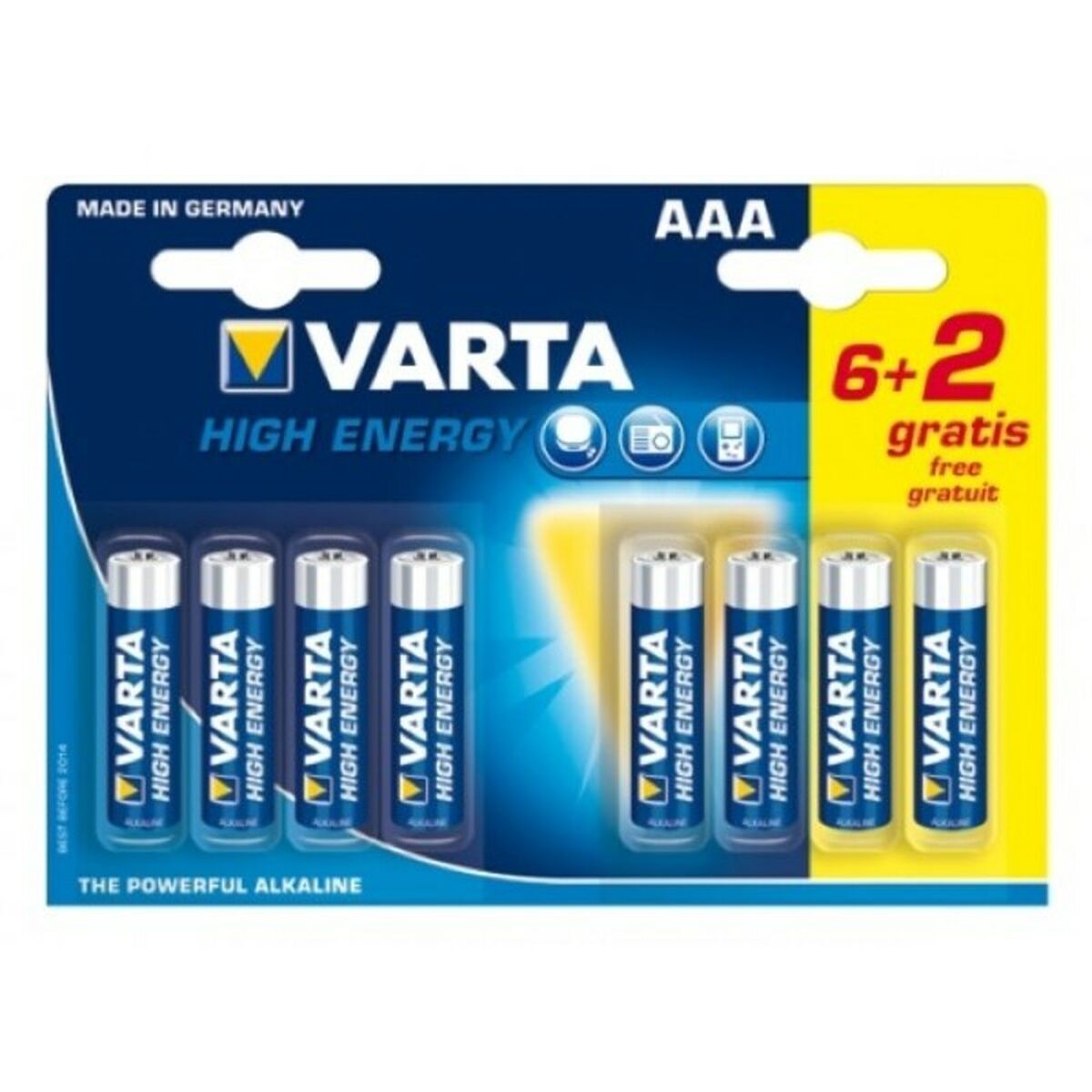 Pile Varta LR6 AAA 1,5V High Energy (8 pcs)