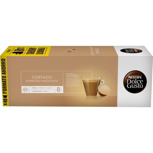 Capsules de café avec étui Nescafé Dolce Gusto Espresso Macchiato (48 uds)