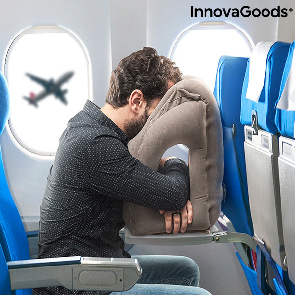 Frontal Inflatable Travel Pillow Snoozy InnovaGoods