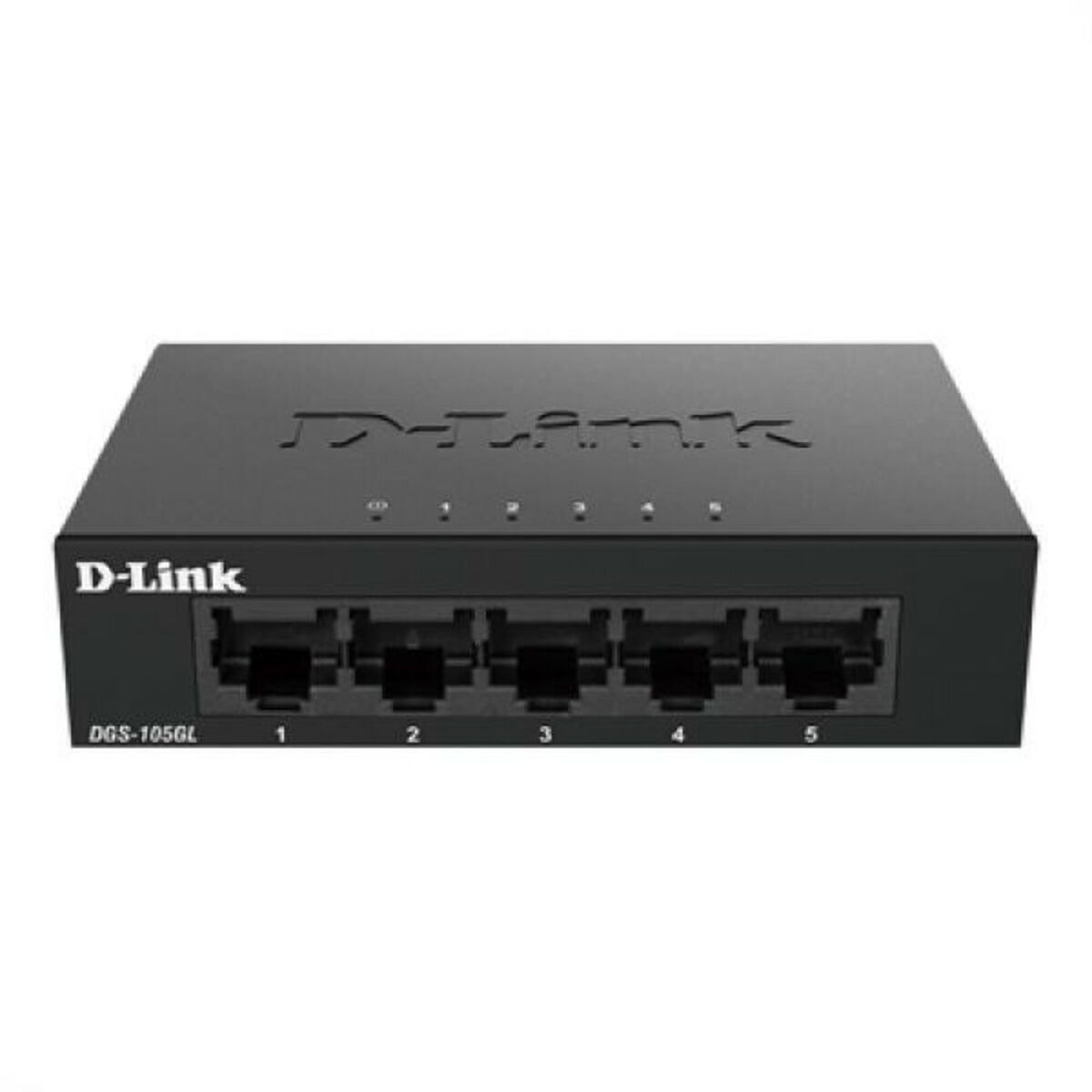 Switch til desktop D-Link DGS-105GL 5xGB Plug&Play Sort