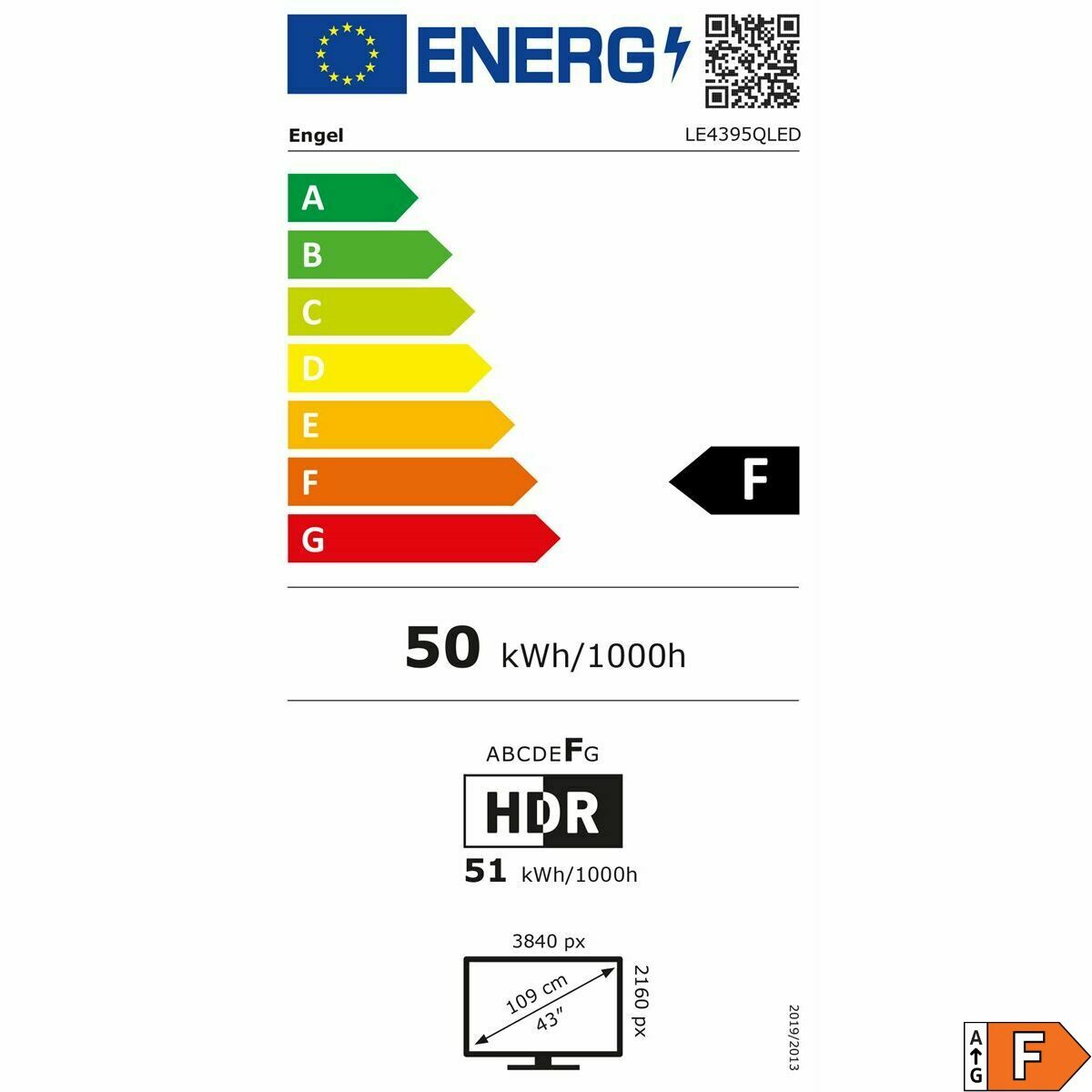 Immagine di Smart TV Engel LE4395QLED 43 4K Ultra HD 43" QLED