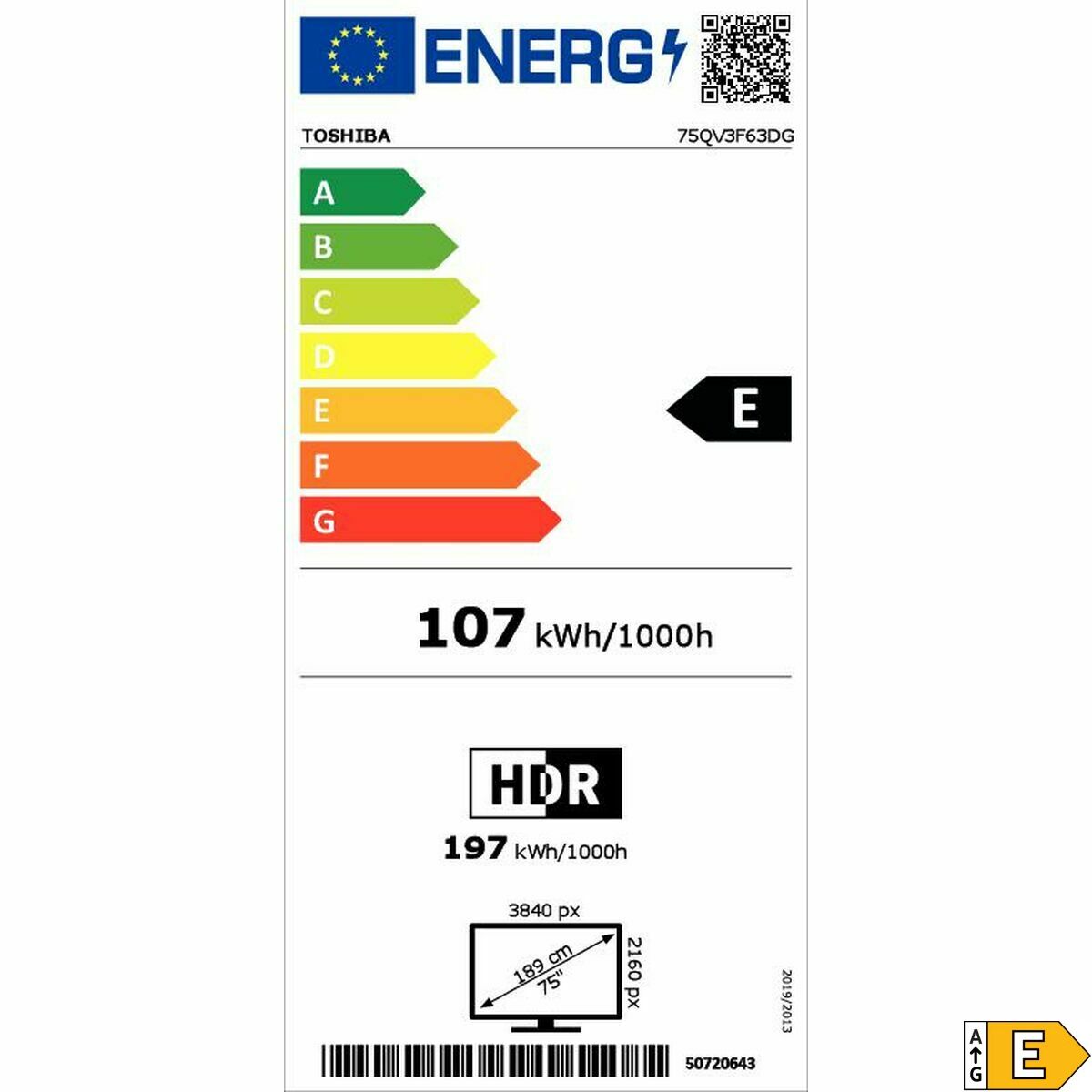 Afbeeldingen van Smart TV Toshiba 75QV3F63DG 4K Ultra HD