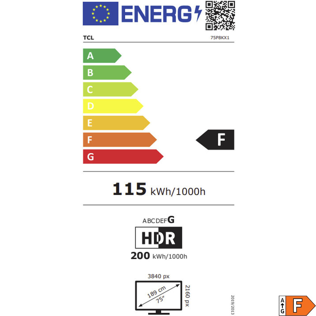 Picture of Smart TV TCL 75P8K 4K Ultra HD 75" QLED