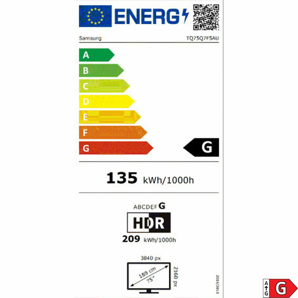 Picture of Smart TV Samsung TQ75Q7F5AUXXC 75" 4K Ultra HD HDR QLED