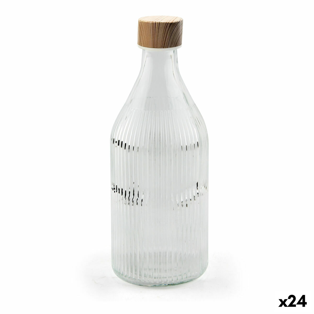 Bouteille en Verre La Mediterránea Métal verre 1 L (24 Unités)