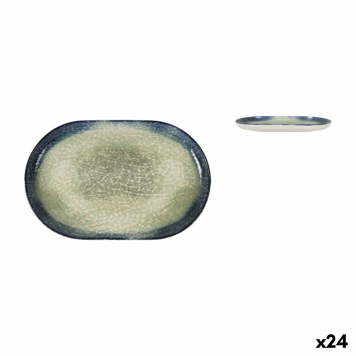 Plat à Gratin La Mediterránea Olaf Oblongue 20 x 13 x 2 cm (24 Unités)