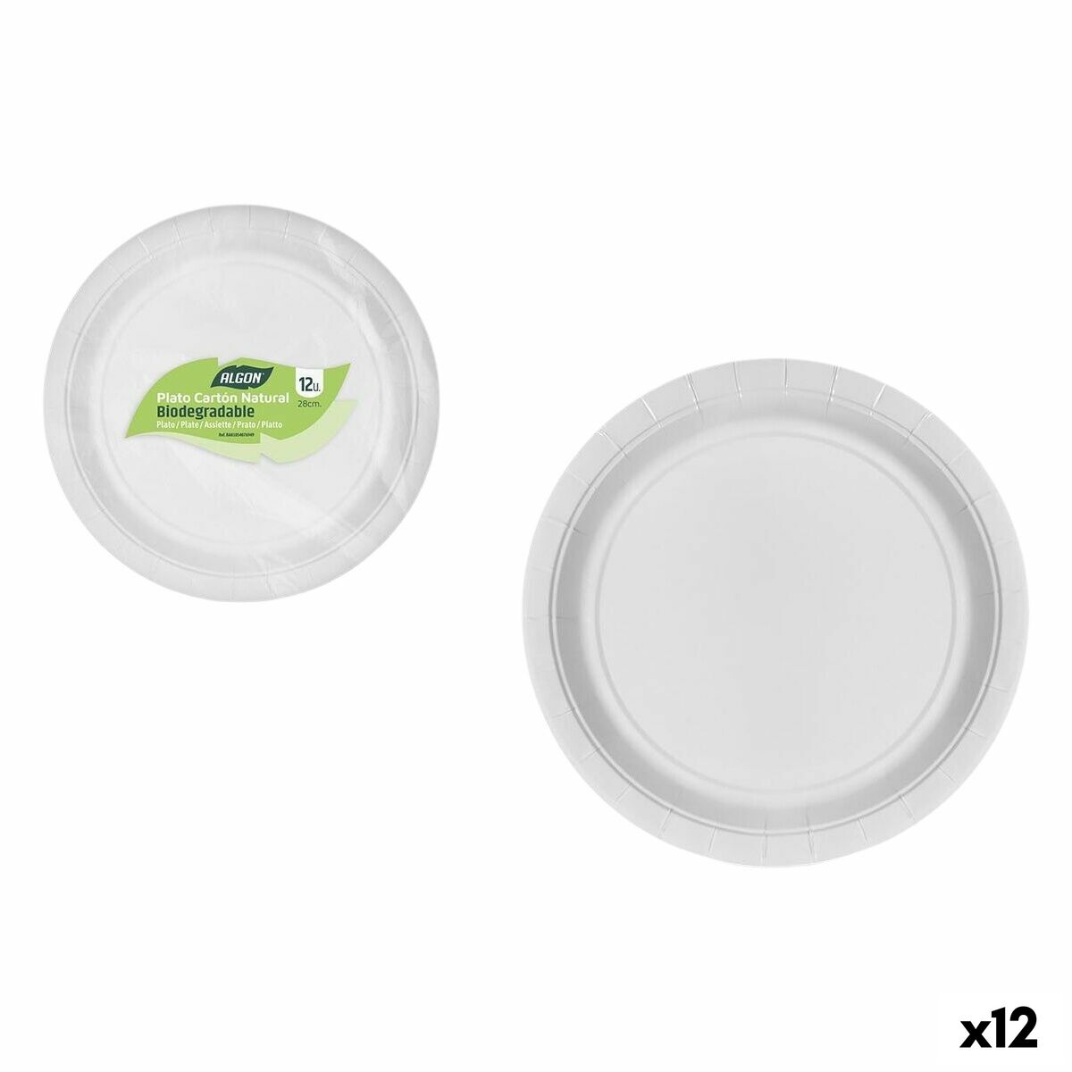 Service de vaisselle Algon 28 cm 12 Pièces (12 Unités)