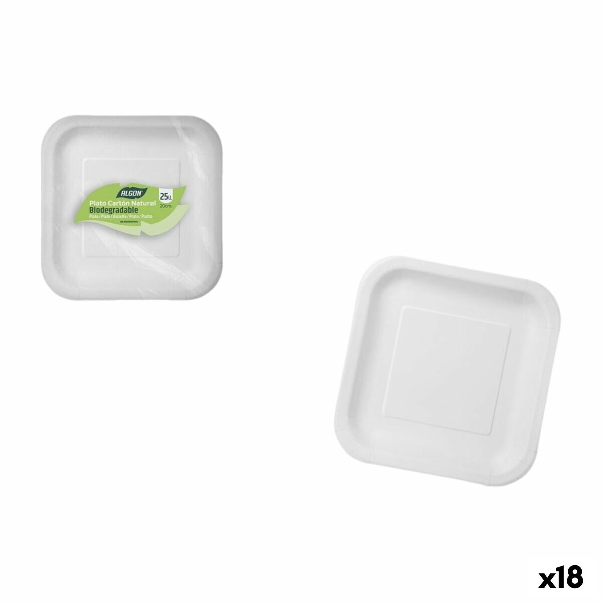 Service de vaisselle Algon 20 cm 25 Pièces (18 Unités)
