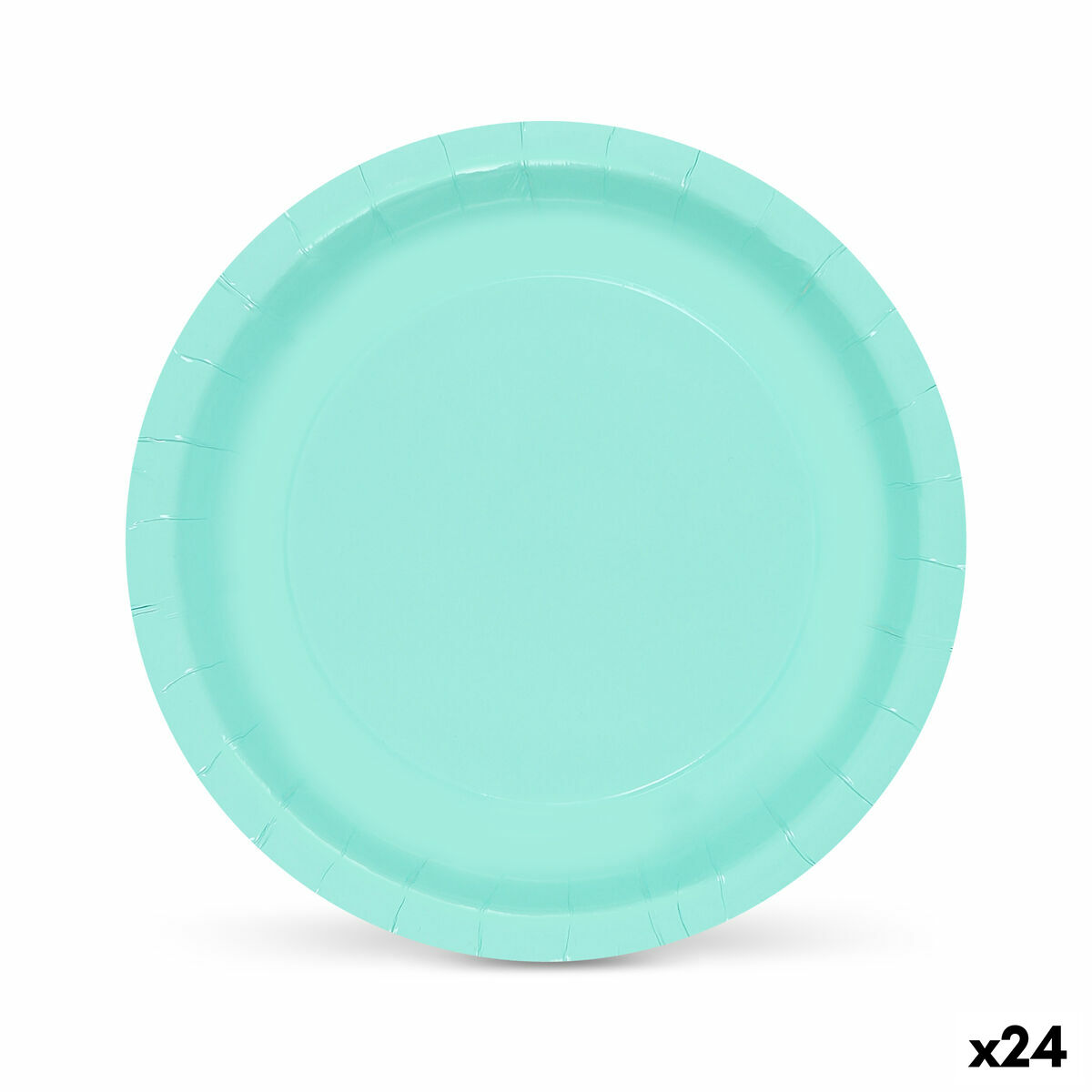 Service de vaisselle Algon Aigue marine 20 cm 10 Pièces (24 Unités)