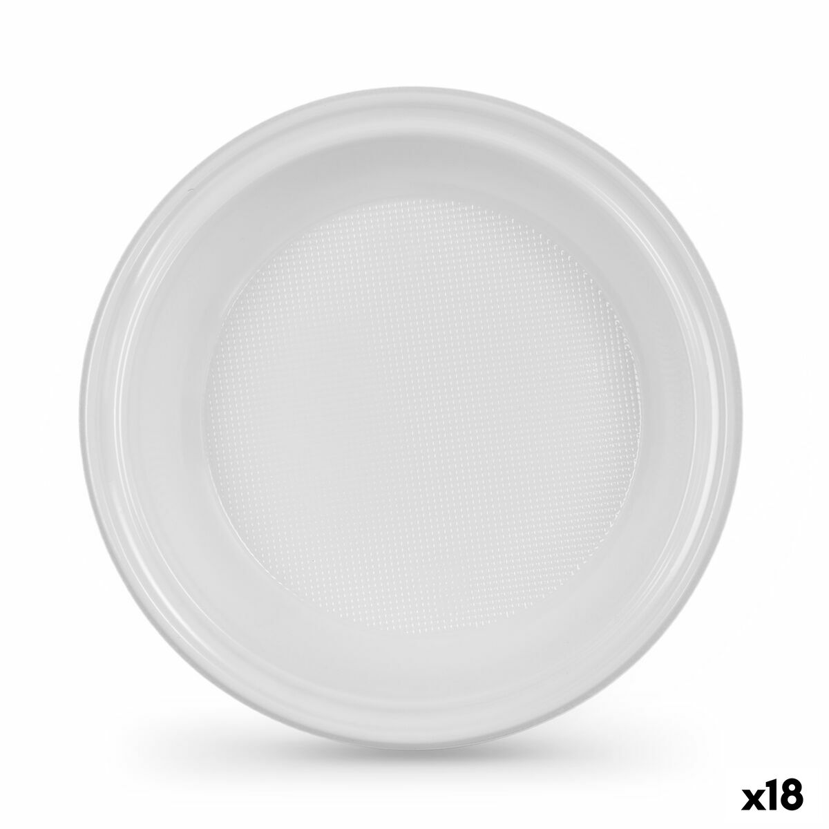 Service de vaisselle Algon Plastique 20,5 cm 20,5 x 3 cm 12 Pièces (18 Unités)